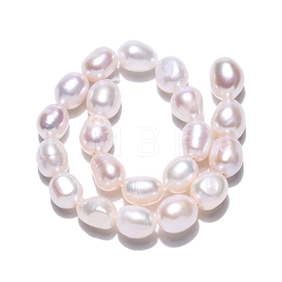 Natural Cultured Freshwater Pearl Beads Strands PEAR-N014-07L-01-1
