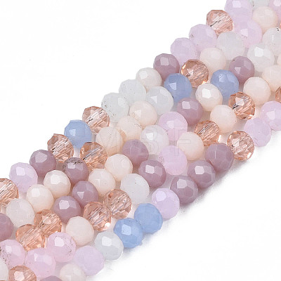 Opaque Glass Beads Strands X-GLAA-T006-07-A09-1