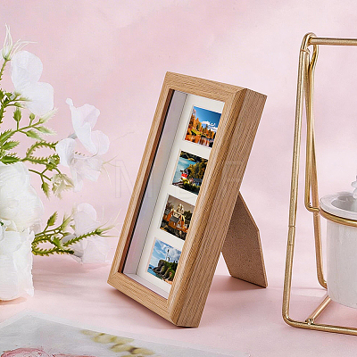 1Pc Rectangle Wood Photo Frame Stand DJEW-CP0001-47B-1