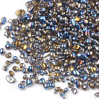 Plated Glass Seed Beads SEED-S016-07-1