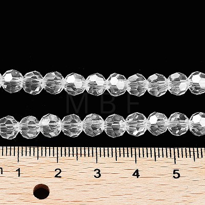 Electroplate Transparent Glass Beads Strands EGLA-A035-T6mm-A19-1