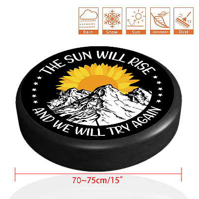 Polyester Tyre Cover AJEW-WH0225-004-1