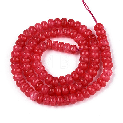 Dyed Natural White Jade Beads Strands G-T139-59A-05-1