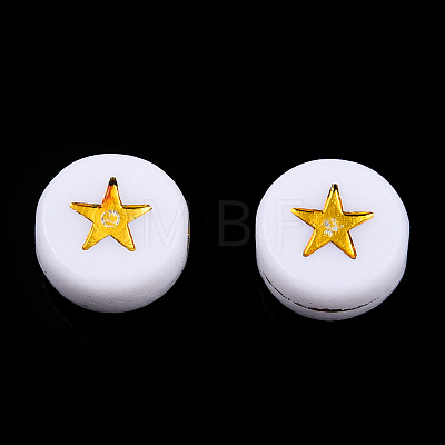 Opaque Acrylic Beads X-PACR-N006-006A-01A-1