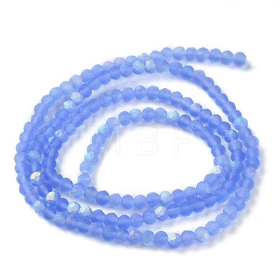 Imitation Jade Glass Beads Strands EGLA-A034-T2mm-MB14-1