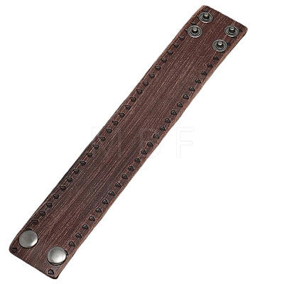 Cowhide Cord Bracelets BJEW-WH20003-12A-01-1