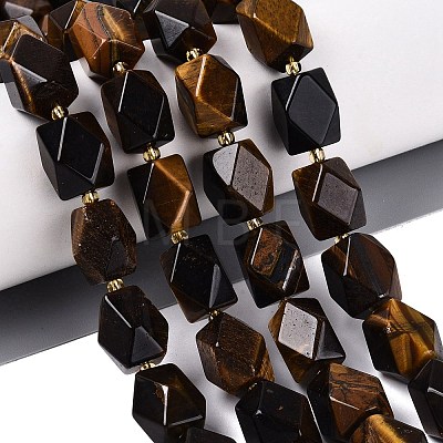 Natural Tiger Eye Beads Strands G-Q608-11F-1