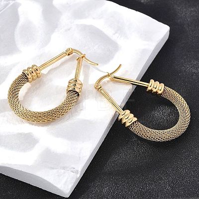 201 Stainless Steel Hoop Earrings EJEW-Q026-15G-A-1