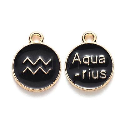 Alloy Enamel Pendants ENAM-S124-01B-08J-1