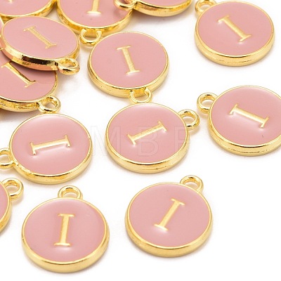 Golden Plated Alloy Enamel Charms ENAM-S118-07I-1