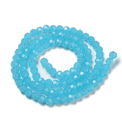 Imitation Jade Glass Beads Stands EGLA-A035-J6mm-D04-1