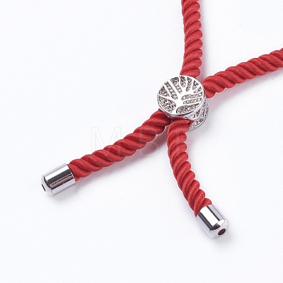 Nylon Twisted Cord Bracelets BJEW-JB03792-M-1