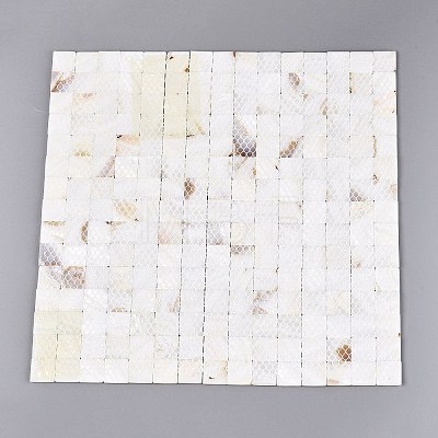 Natural Freshwater Shell Mosaic Tiles Cabochons SHEL-Q029-06-1