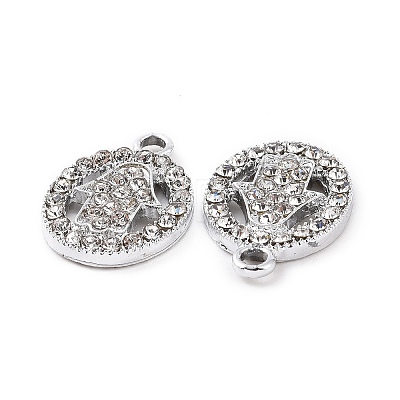 Alloy Crystal Rhinestone Pendants ALRI-H004-26P-1