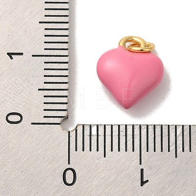 Brass Enamel Charms KK-U027-13-03G-1