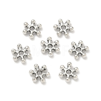 Flower Alloy Spacer Beads X-PALLOY-ZN152-AS-RS-1