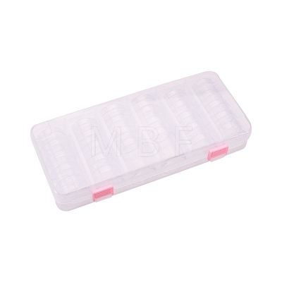 Plastic Bead Storage Containers with Lids and 30PCS Mini Storage Jars X-C020Y-1