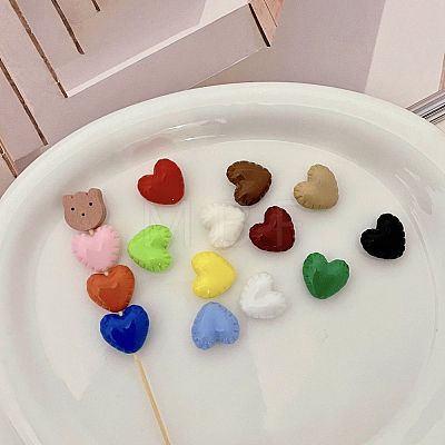 Opaque Acrylic Beads X-OACR-N138-40-1