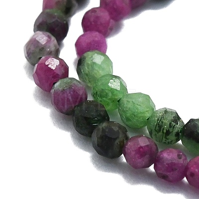 Natural Ruby in Zoisite Beads Strands G-P457-A03-29-1