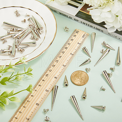 30 Sets 2 Style Alloy Rivets Set PALLOY-GF0001-07-1