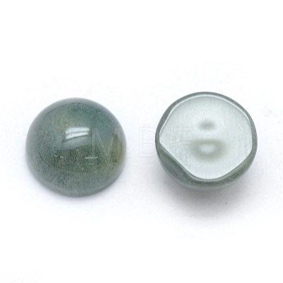 Natural Moss Agate Cabochons G-E492-H-26-1