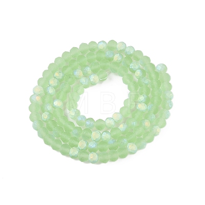 Transparent Glass Beads Strands EGLA-A044-T4mm-MB09-1