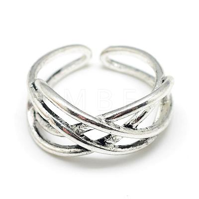 Adjustable Alloy Cuff Finger Rings RJEW-S038-029-1