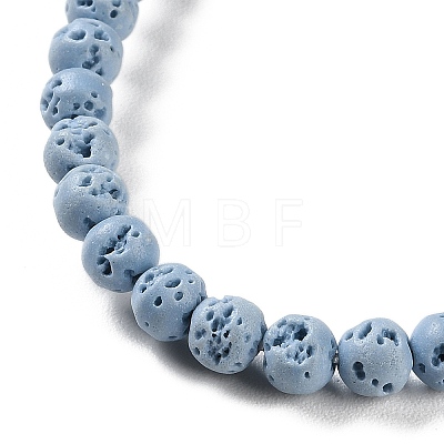 Synthetic Lava Rock Dyed Beads Strands G-H311-08A-06-1