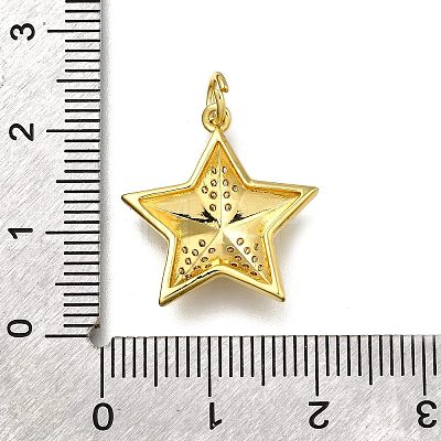 Brass Micro Pave Cubic Zirconia Pendants ZIRC-I070-092G-1