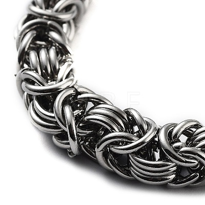 304 Stainless Steel Rope Chain Bracelet BJEW-Z023-03A-1