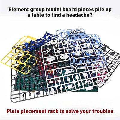 Plastic Pieces Shelves Tool Rack ODIS-WH0005-78-1