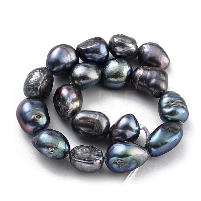 Dyed Natural Cultured Freshwater Pearl Beads Strands PEAR-P062-26A-1