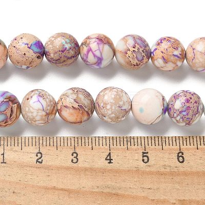 Dyed Natural Regalite/Imperial Jasper/Sea Sediment Jasper Beads Strands G-B124-C03-10-1