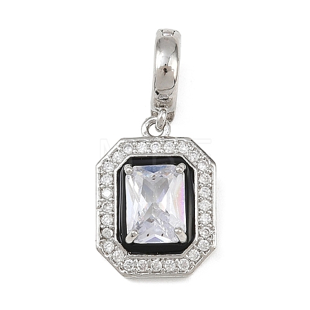 Brass Micro Pave Cubic Zirconia Pendants LS-KK-K413-08P-1