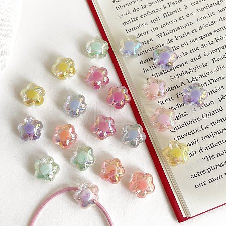 Transparent Acrylic Beads X-OACR-I013-08-1
