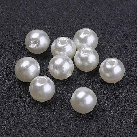 Imitated Pearl Acrylic Beads PACR-8D-12-1