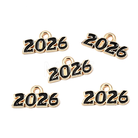 Alloy Enamel Pendants ENAM-D319-01KCG-02-1