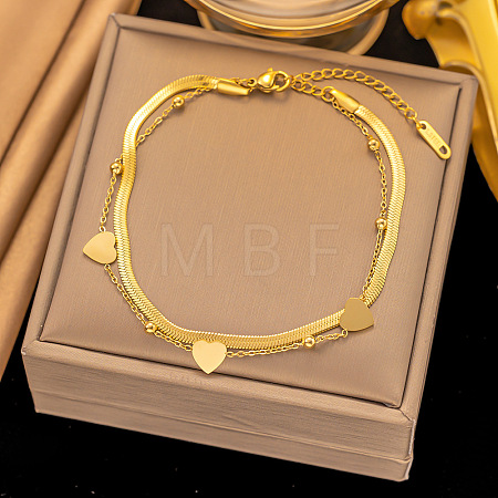 Stainless Steel Alloy Charm Anklets WG33B59-25-1