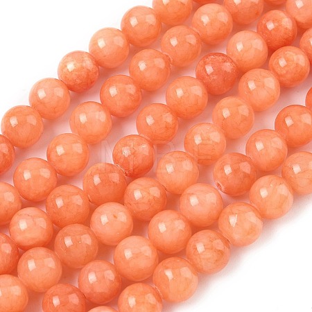 Natural Mashan Jade Round Beads Strands G-D263-10mm-XS21-01-1