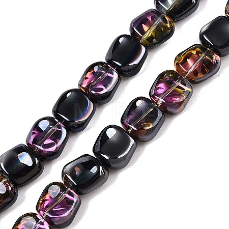 Electroplate Glass Beads Strands EGLA-N012-07Y-1