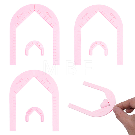 6Pcs PLA Clay Earring Drilling Guide Tool TOOL-PH0002-05-1