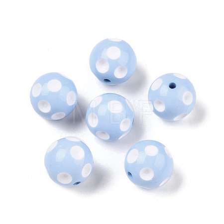Bubblegum Opaque Acrylic Round Beads MACR-R527-20mm-15-1-1