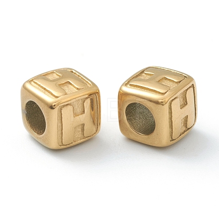304 Stainless Steel European Beads STAS-H145-01H-G-1