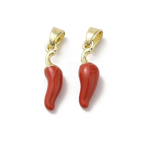 Brass Enamel Pendants KK-E092-31G-02-1