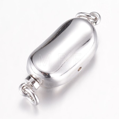 Tarnish Resistant 304 Stainless Steel Box Clasps LS-STAS-G071-49P-1