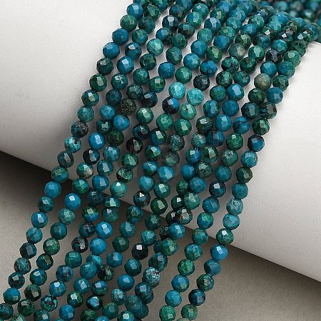 Natural Chrysocolla Beads Strands GG-CBA77FB-B12-3mm-1