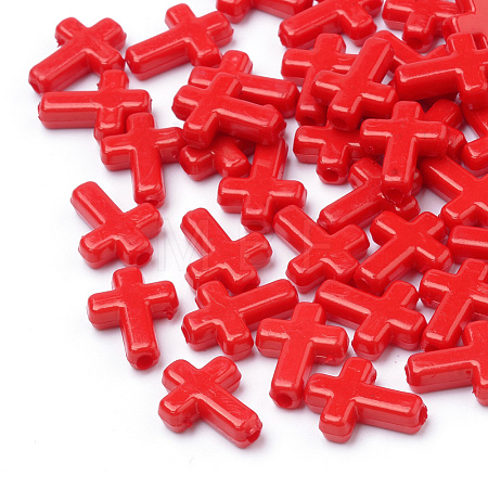 Opaque Acrylic Beads SACR-436-C06-1