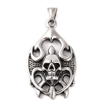 316 Surgical Stainless Steel Big Pendants STAS-Z073-26AS-1
