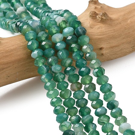 Natural Banded Agate Beads Strands G-D344-A34-05-1