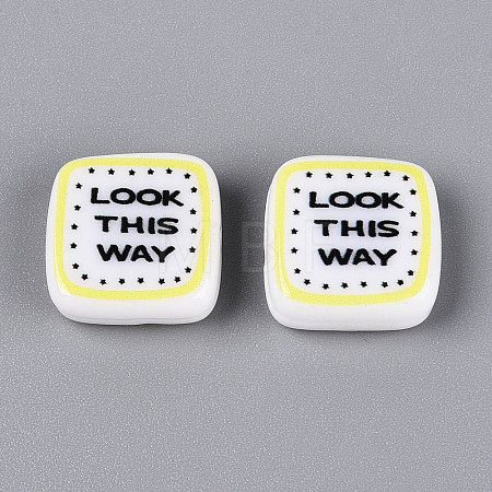 Printed Opaque Resin Beads RESI-N043-10C-1